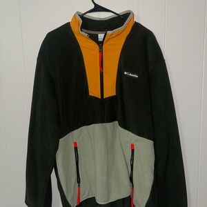 Columbia Olive Fleece Jacket